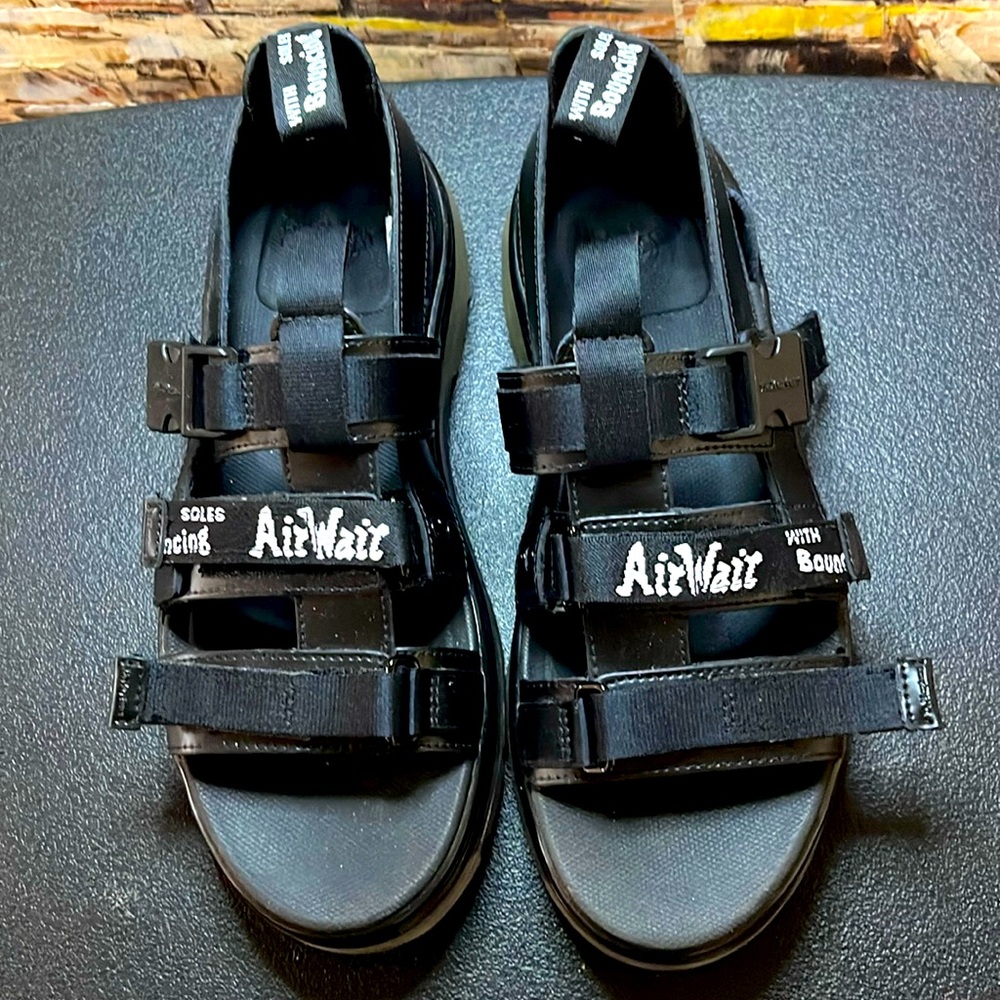 Dr. Martens Pearson Women's Black Chunky Buckle Sandals